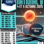 Tournoi National B de l’US VERN TT les 4 et 5 octobre 2025