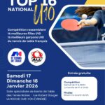 Top 16 national des moins de 10 ans – 17 et 18 janvier à La Roche/Yon (85)