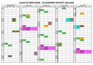 Lbtt Table Calendrier 2024-2025 LBTT V2.0 - Ligue de Bretagne de Tennis de Table