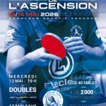 Tournoi de l’Ascension GDR Tennis de Table 2026