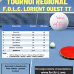 Tournoi Régional de Tennis de Table à Lorient le17 mai 2026