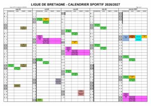 Lbtt Table Calendrier 2026-2027 LBTT V2.0 - Ligue de Bretagne de Tennis de Table